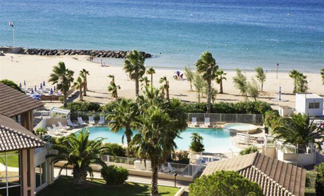 Port Frejus Cap Hermes Vue Mer Et Port Pieds Dans L'Eau Piscine Pkg Extérieur photo